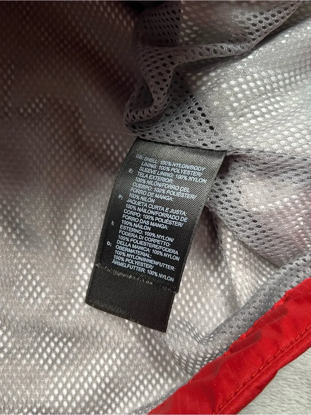 Vintage The North Face Hyvent Rain Jacket Mens XXL Red/Gray Waterproof Full Zip